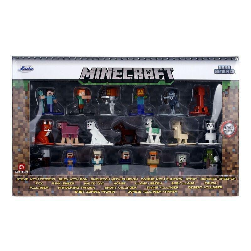 Jada Toys Nano Metalfigs Minecraft Caves and Cliffs 20 Piece Wave 3 Multi Pack 4-cm Metal Nano Collectible Figures, , large image number 1