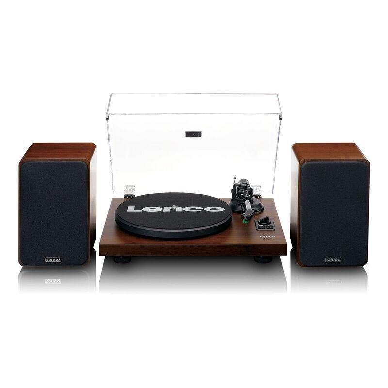 Lenco LS-600WA - Turntable with Built-In Amplifier and Bluetooth Plus 2 External Speakers - Walnut, , medium