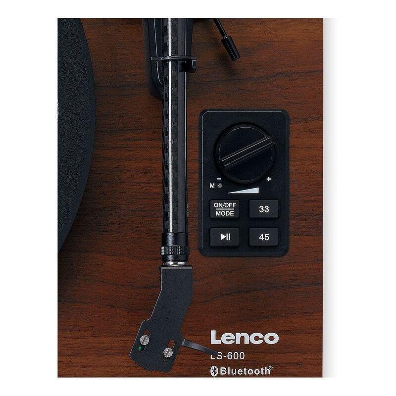Lenco LS-600WA - Turntable with Built-In Amplifier and Bluetooth Plus 2 External Speakers - Walnut, , large image number 2