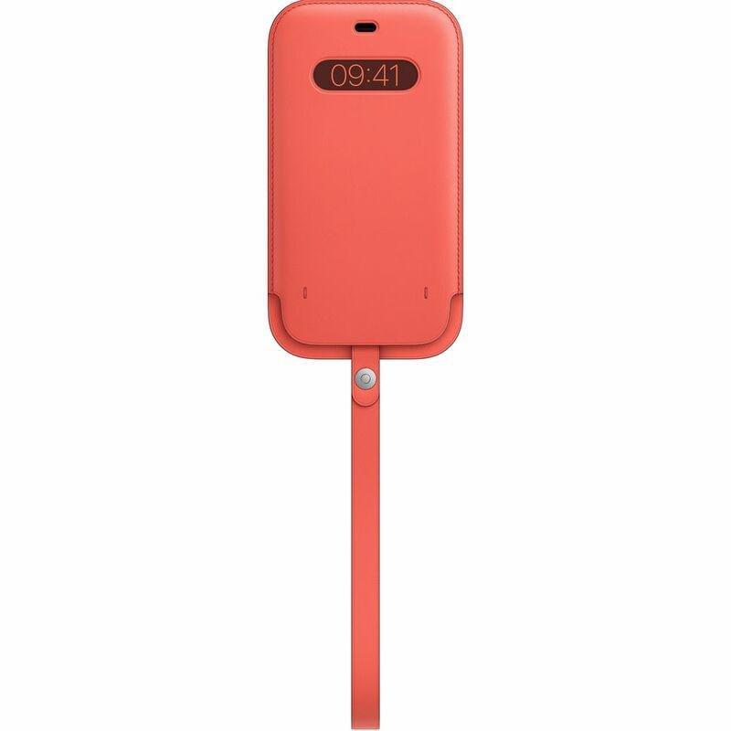 Apple Leather Sleeve with Magsafe Pink Citrus for iPhone 12 Pro Max, , large image number 0