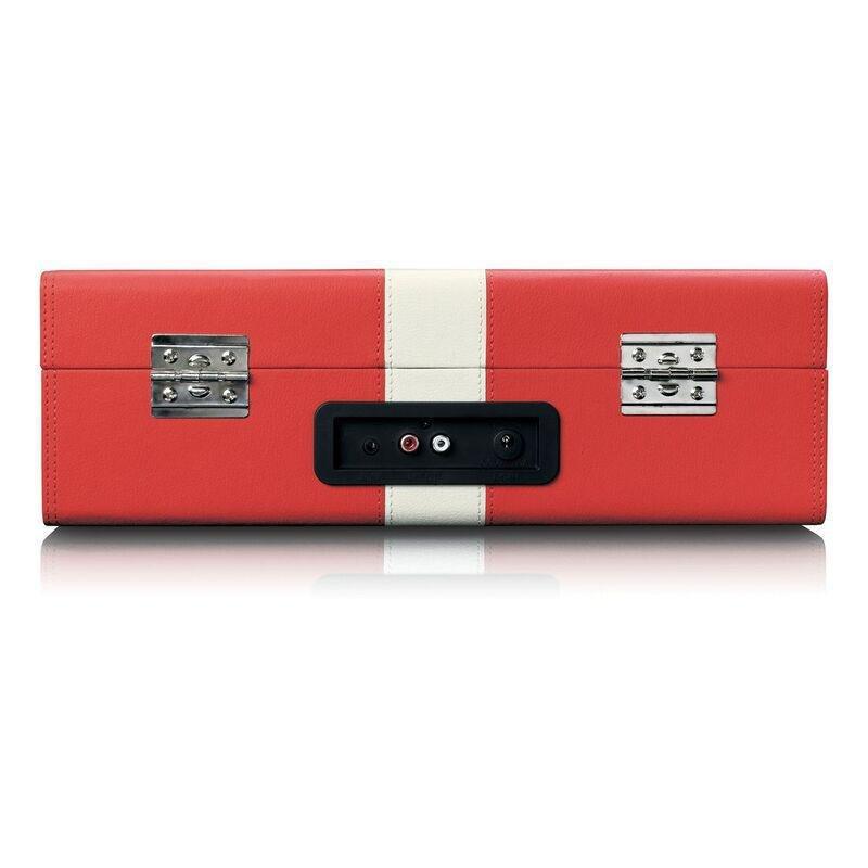 Lenco TT-110RDWH-UK Classic Phono - Turntable with Bluetooth Reception and Built In Speakers - Red/White, , large image number 4