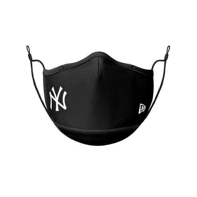 New Era New York Yankees Face Mask Black, , large image number 1