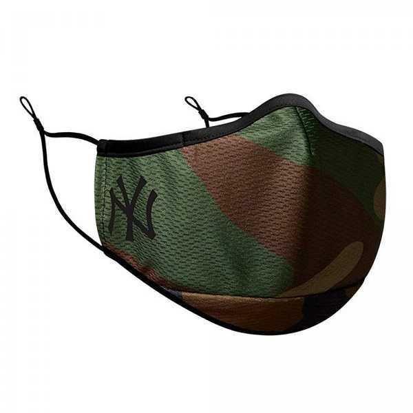 New Era New York Yankees Face Mask Woodland Camo, , large image number 0