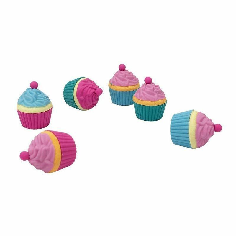 Tinc Cupcake Erasers Set Of 6, , large image number 1