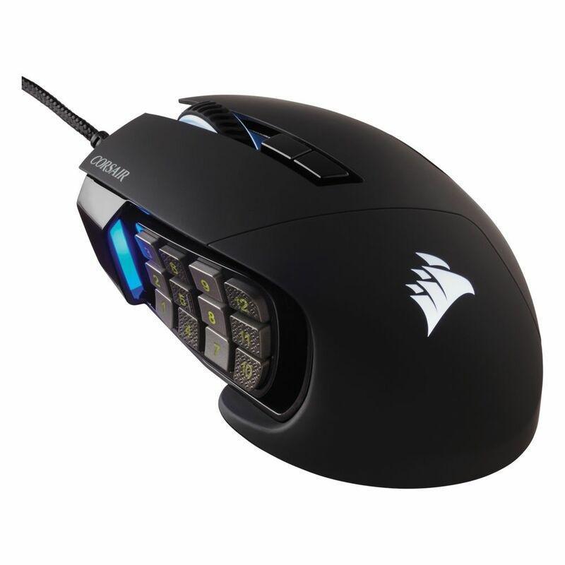Corsair Scimitar RGB Elite Gaming Mouse Black, , medium