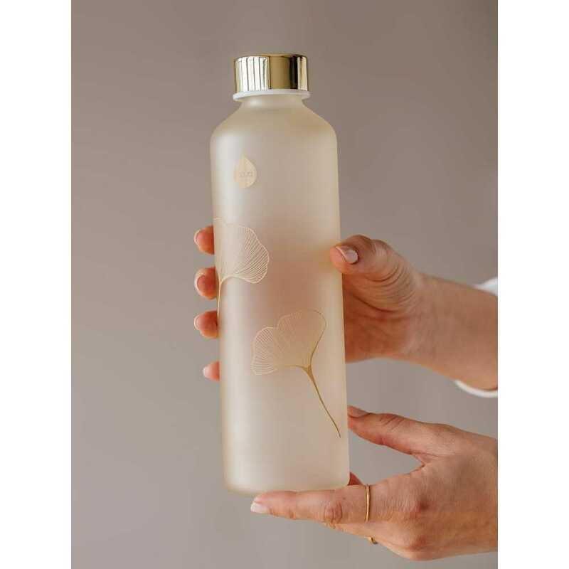 Equa Mismatch Glass Water Bottle Gingko 750ml, , large image number 1