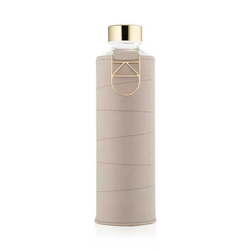 Equa Mismatch Glass Water Bottle Beige 750ml, , large image number 0