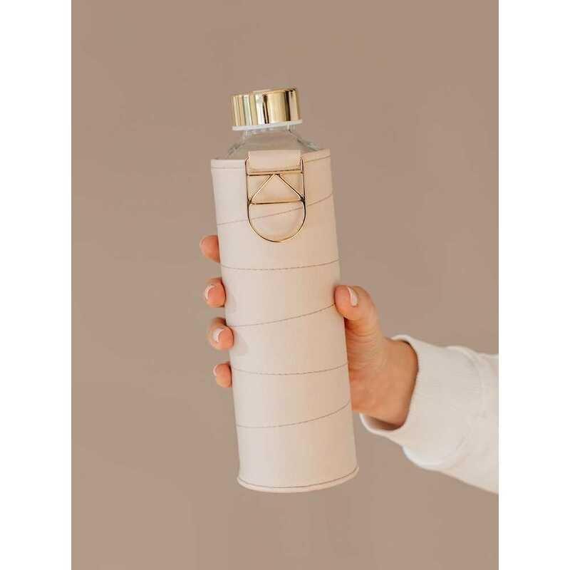 Equa Mismatch Glass Water Bottle Beige 750ml, , large image number 1