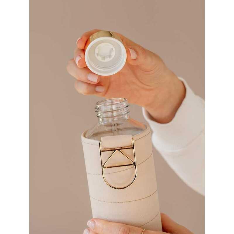 Equa Mismatch Glass Water Bottle Beige 750ml, , large image number 3