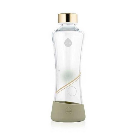 EQUA - Equa Metallic Glass Water Bottle Gold 550ml