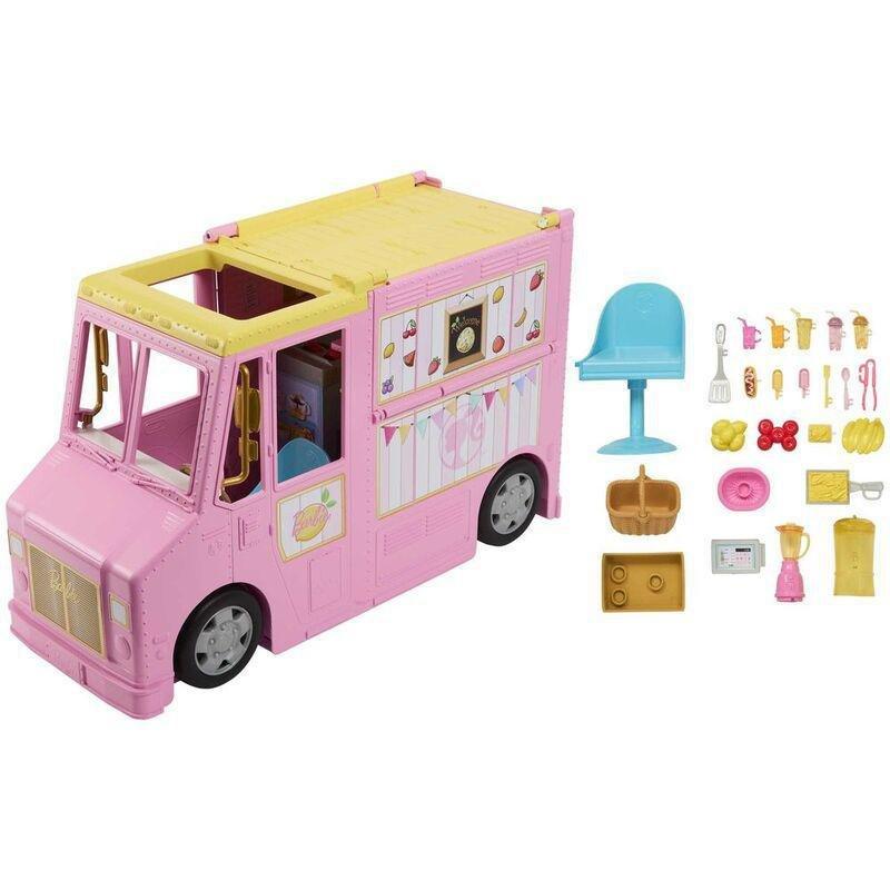 Barbie Lemonade Truck Playset with 25 pieces HPL71, , large image number 1