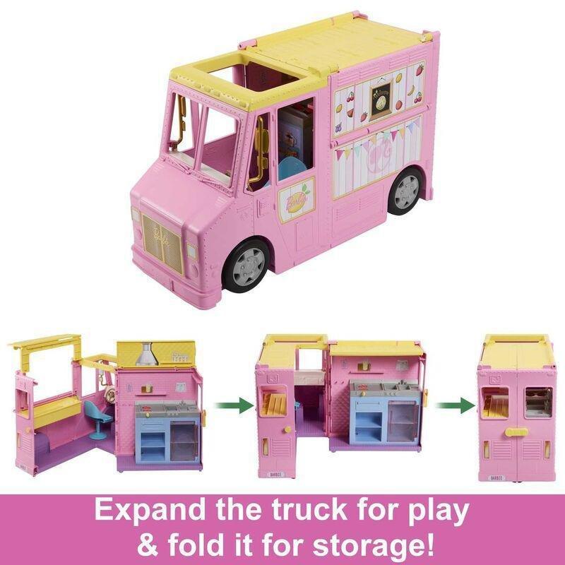 Barbie Lemonade Truck Playset with 25 pieces HPL71, , large image number 2
