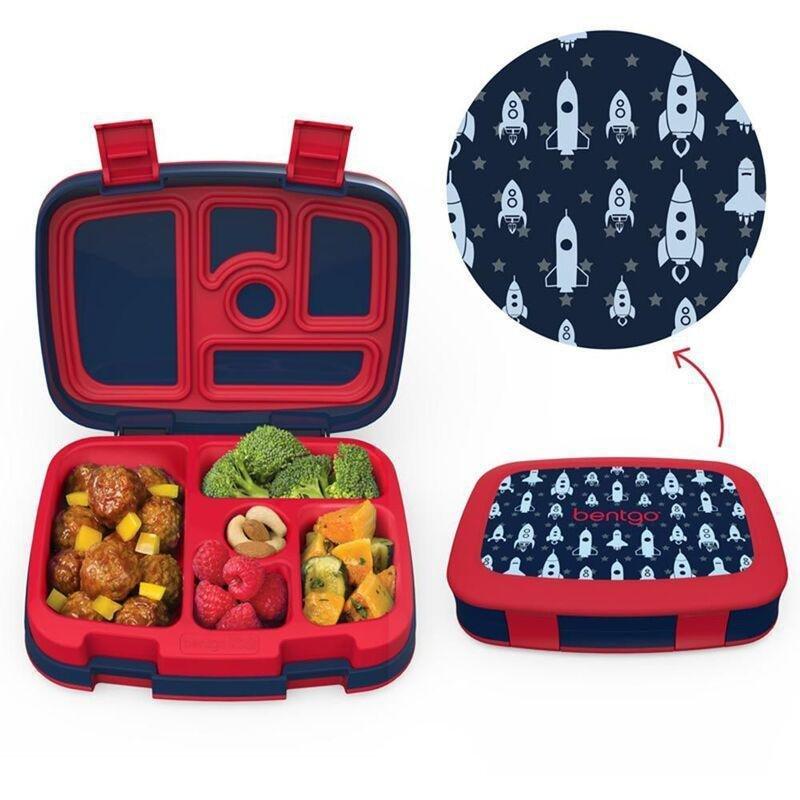 Bentgo Rocket Kids Lunch Box - Grey/Yellow, , large image number 0