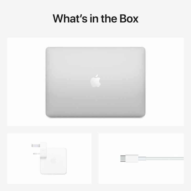 Apple MacBook Air 13-Inch 512GB Silver M1 Chip with 8-Core CPU/8-Core GPU (Arabic/English), , large image number 2