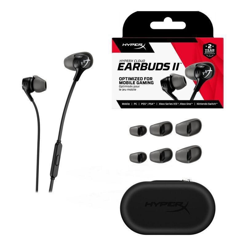 HyperX Cloud II Wired Gaming Earbuds - Black, , large image number 1