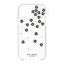 Kate Spade New York Protective Hardshell Case Scattered Flowers Black/White/Gold Gems/Clear for iPhone 12 Pro Max