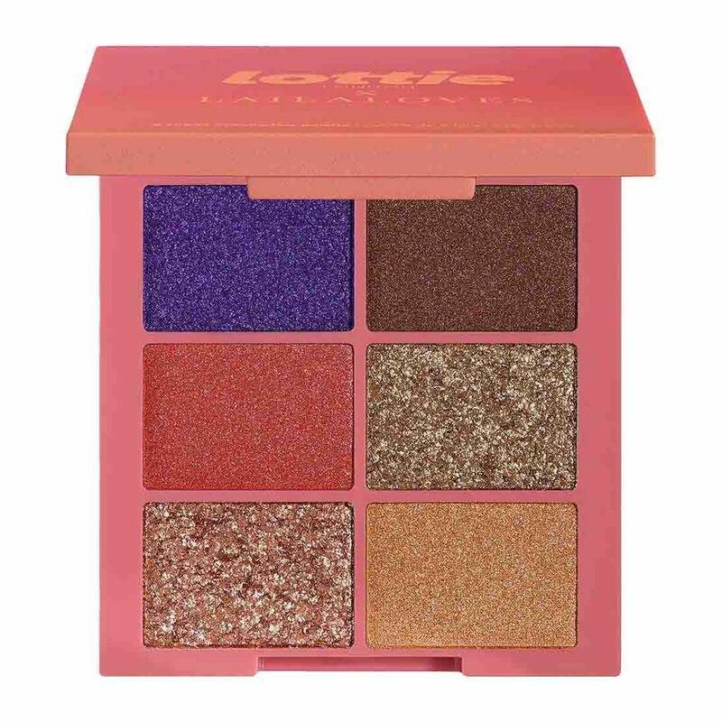 Lottie London X Laila Loves 6 Shade Eyeshadow Palette Fantasy Purple, , large image number 0