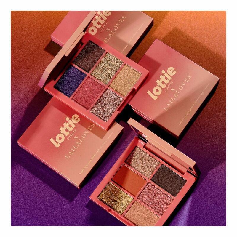 Lottie London X Laila Loves 6 Shade Eyeshadow Palette Fantasy Purple, , large image number 2