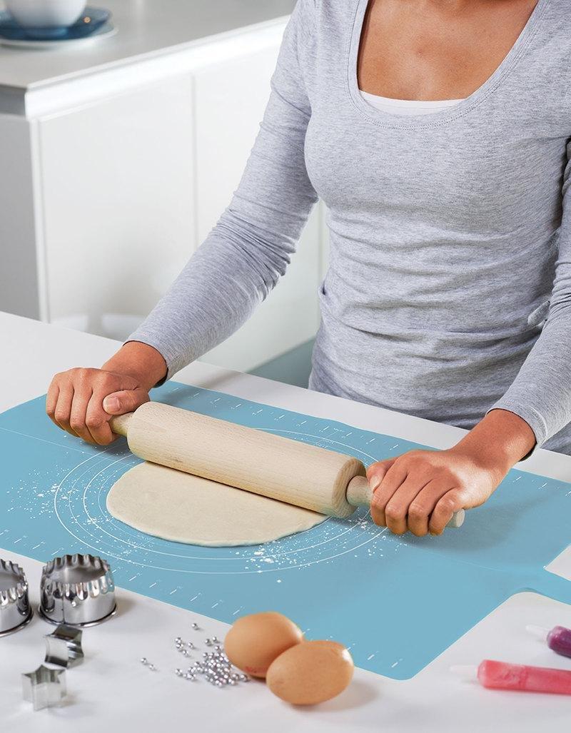 Joseph Joseph Roll-Up Non-Slip Silicon Pastry Mat Blue, , large image number 3
