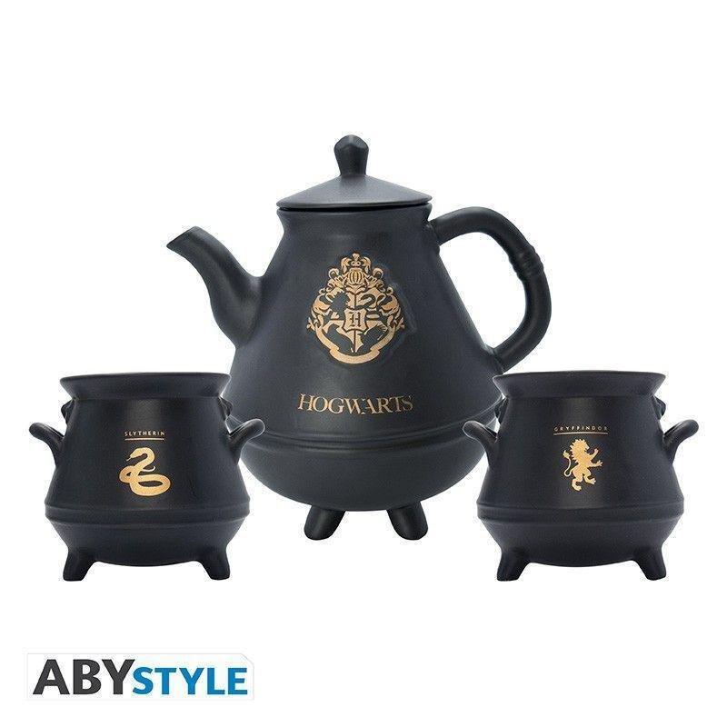 ABYstyle Wizarding World Harry Potter Teapot With Hogwarts Cauldrons Set, , large image number 0
