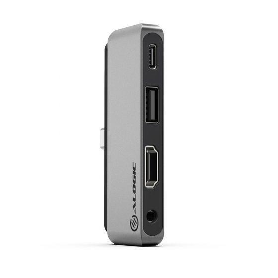 Alogic 4-in-1 USB-C Anchor HDMI Hub-USB-A, USB-C (PD 60W) + 3.5mm Audio Jack, , medium