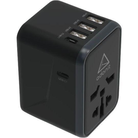 Adonit Universal Adapter 61W PD 3-USB-A/2-USB-C Black, , large image number 0