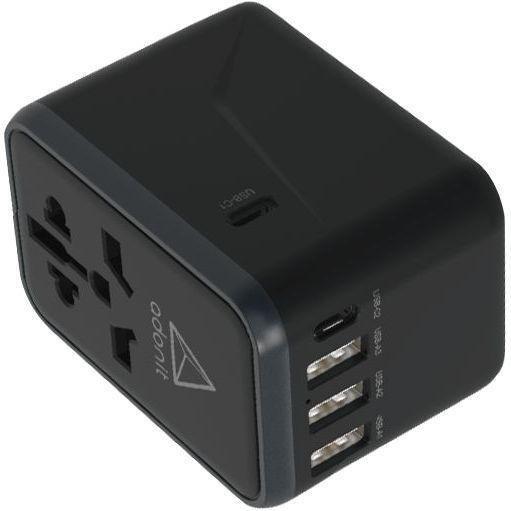 Adonit Universal Adapter 61W PD 3-USB-A/2-USB-C Black, , large image number 1