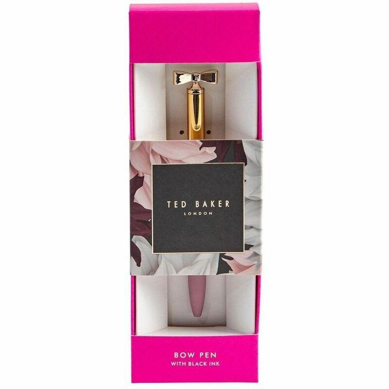 Ted Baker Bow Pen Pink & Gold, , large image number 1