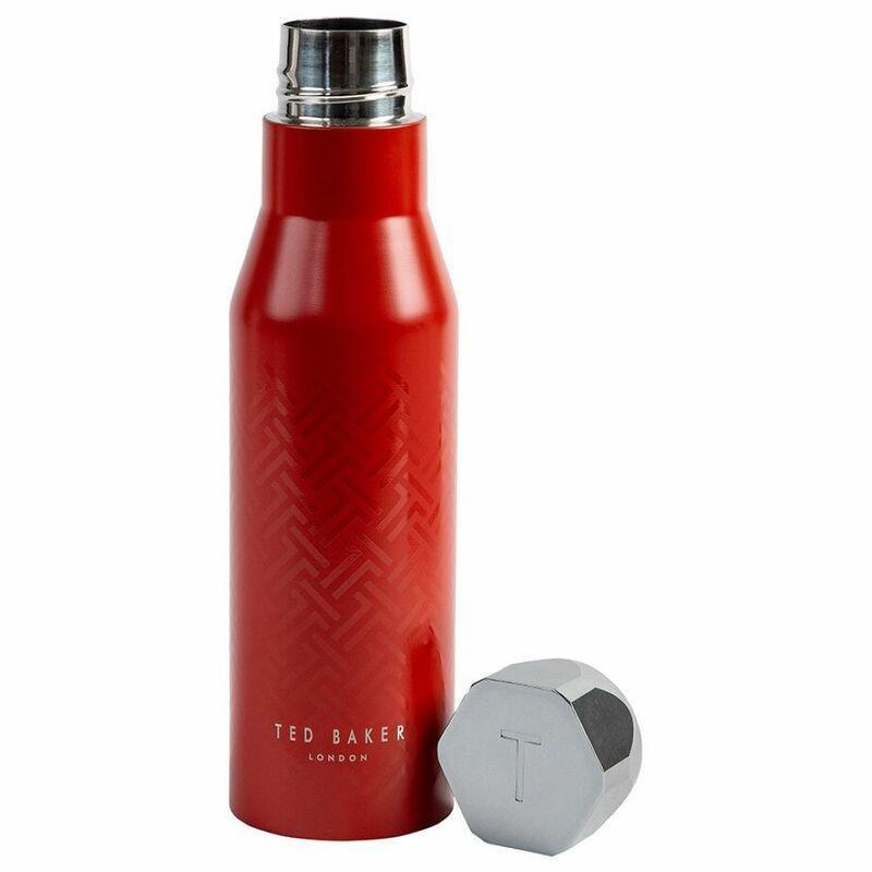 Ted Baker Hexagonal Lid Double Wallstainless Steel Water Bottle Orange 425ml, , large image number 0