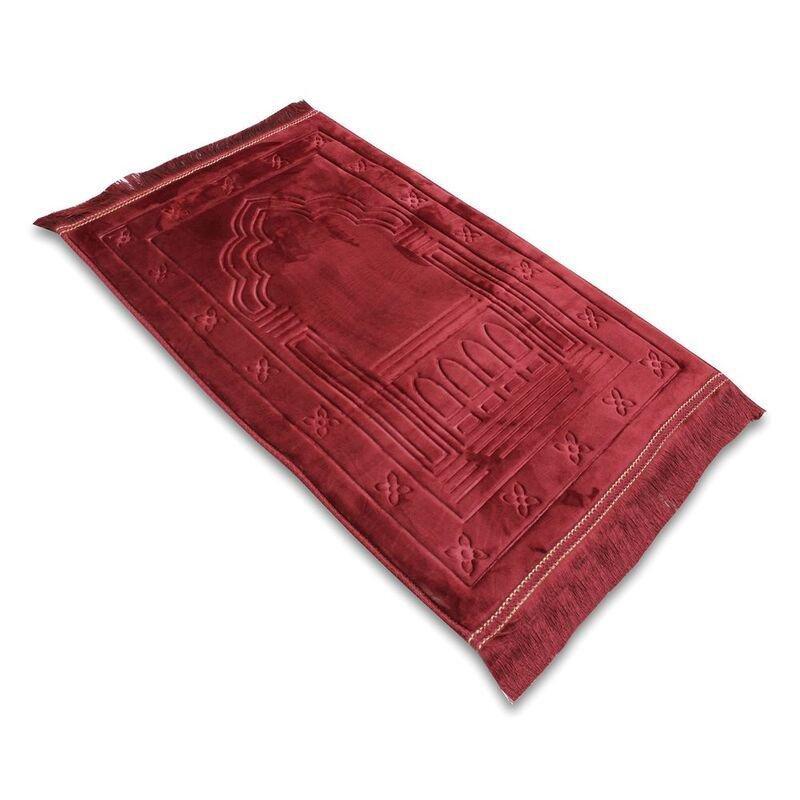 Sundus Innovative Prayer Mat Maroon, , medium