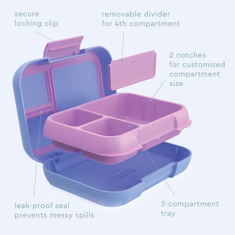 Bentgo Pop Lunch Box With Removable Divider - Periwinkle/Pink, , large image number 2