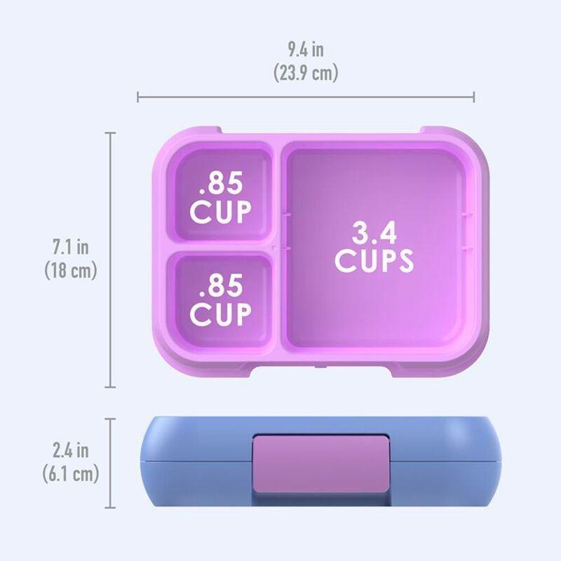 Bentgo Pop Lunch Box With Removable Divider - Periwinkle/Pink, , large image number 3