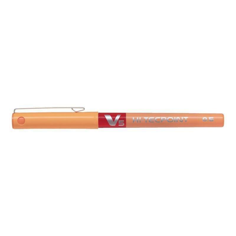 Pilot Hi-Techpen V5 Liquid Ink Rollerball Pen - Orange, , large image number 0