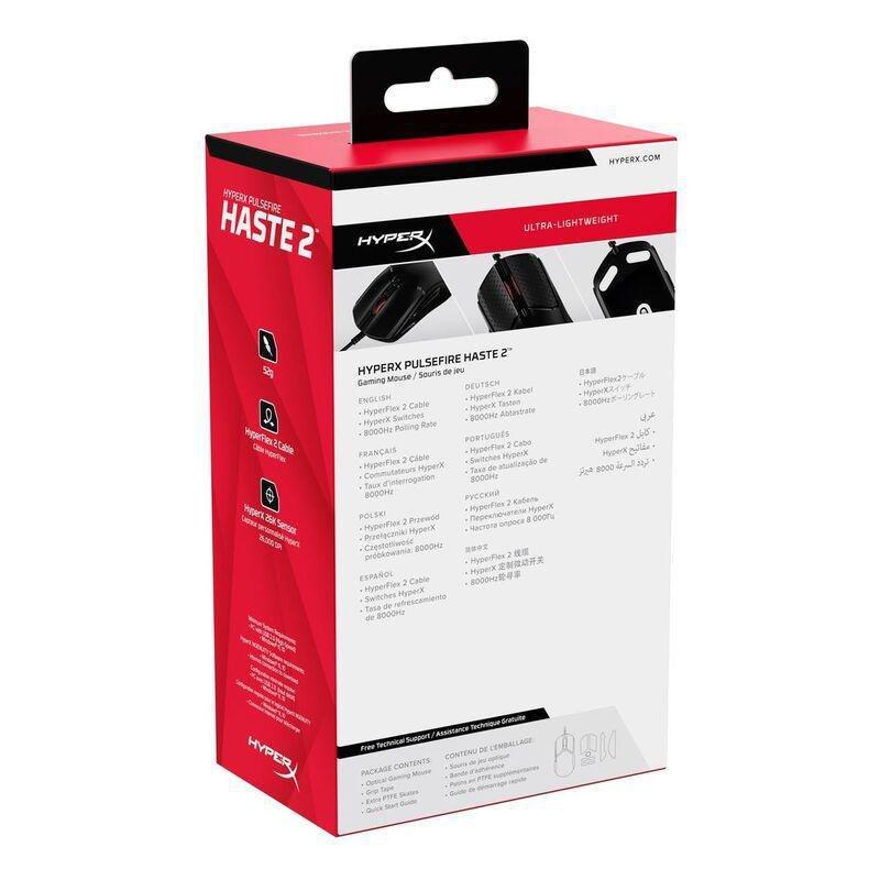 HyperX Pulsefire Haste 2 Gaming Mouse - Black, , large image number 2