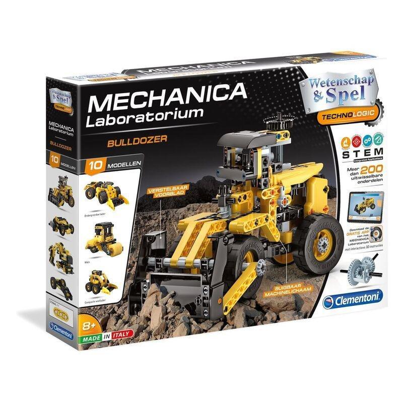 Clementoni Science & Play Mechanics Laboratory Bulldozer Assembly Kit, , large image number 0