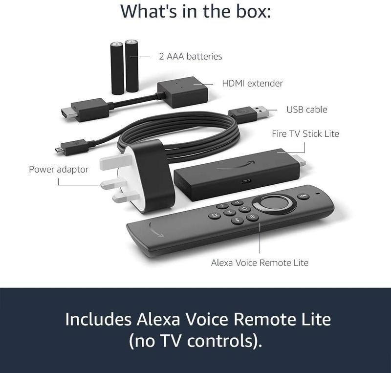 Amazon Fire TV Stick Lite with Alexa Voice Remote Wi-Fi Black, , large image number 4