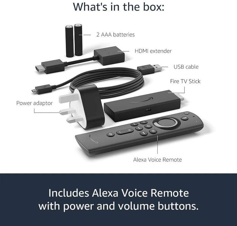 Amazon Fire TV Stick with Alexa Voice Remote And TV Universal Remote, , large image number 1