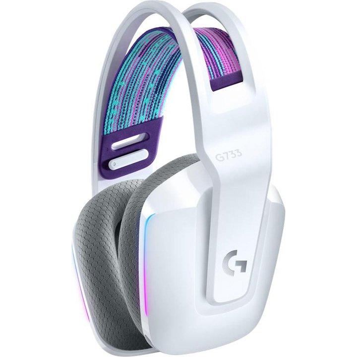 Logitech G 981-000883 G733 Lightspeed Wireless RGB White Gaming Headset, , large image number 0