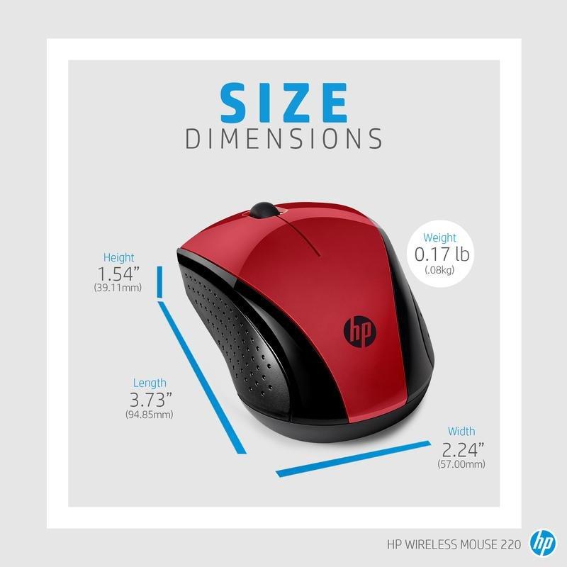 HP 220 7Kx10AA Wireless Mouse Red, , large image number 4
