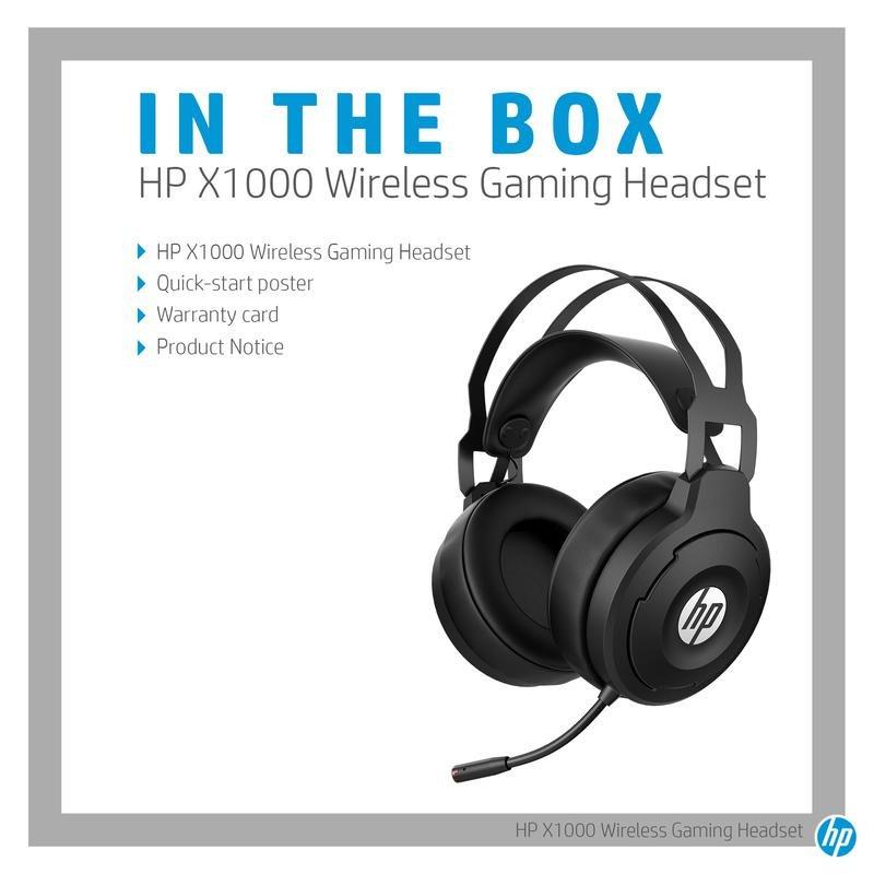 HP X1000 Wireless Gaming Headset, , large image number 4