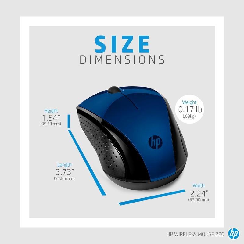 HP 220 7Kx11AA Blue Wireless Mouse Blue, , large image number 3