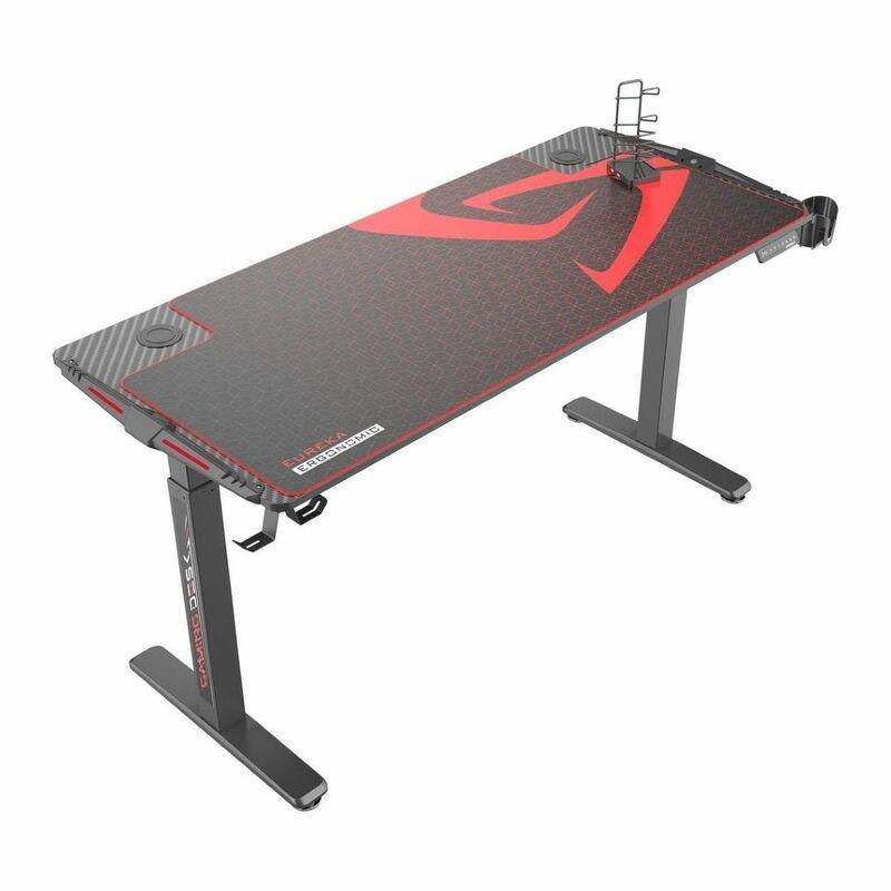 Eureka Gaming General Series Egd-S62B Standing E-Sport Desk with RGB Lighting, , large image number 0