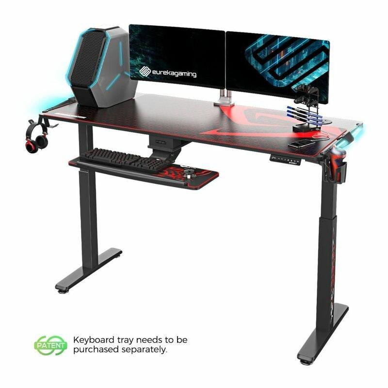 Eureka Gaming General Series Egd-S62B Standing E-Sport Desk with RGB Lighting, , large image number 2