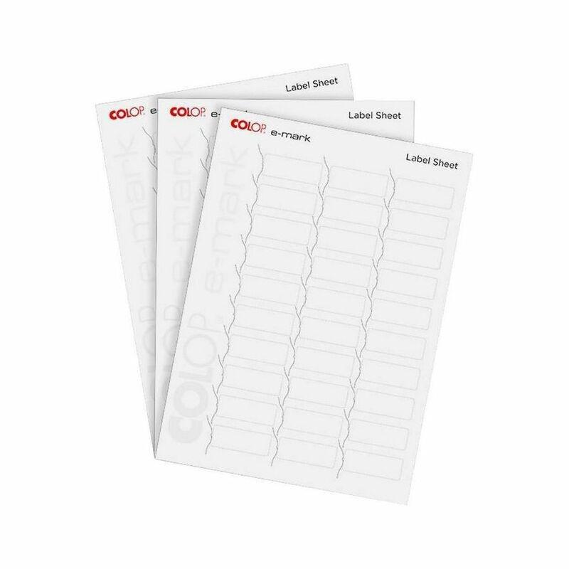 Colop Label 1Package/10Sheets 300Labels 48 x 18mm Size A4, , large image number 0