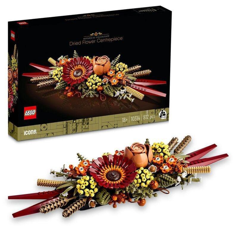 LEGO Icons Dried Flower Centrepiece 10314 Building Kit (812 Pieces), , medium