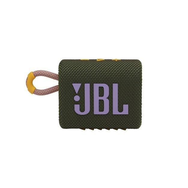 JBL Go 3 Portable Waterproof Wireless IP67 Dustproof Outdoor Bluetooth  Speaker (Green) 