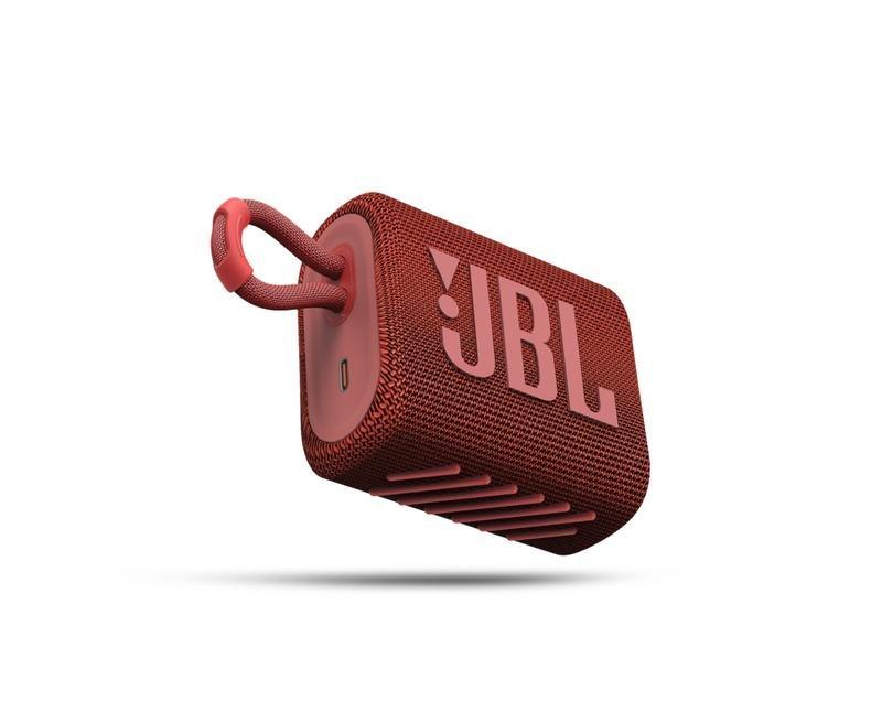 JBL Go 3 Red Portable Waterproof Wireless Speaker, , large image number 0