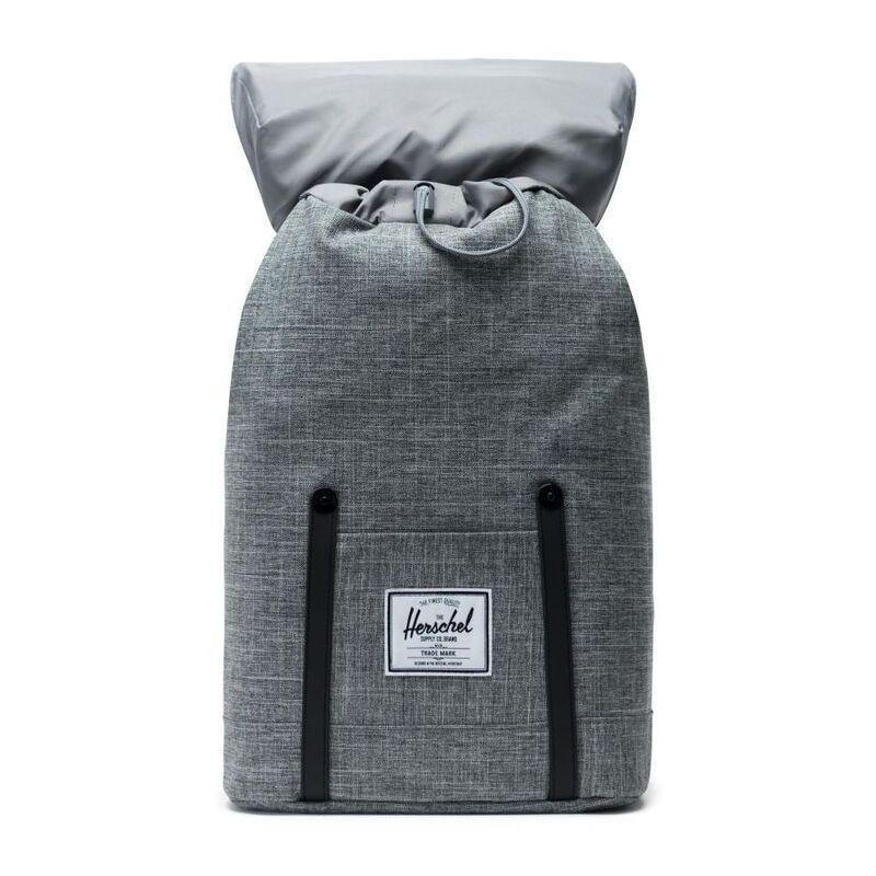 Herschel Retreat Raven Crosshatch/Black Rubber Backpack, , large image number 0