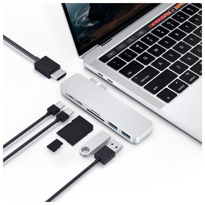 Hyper Hyperdrive Dual 4K HDMI 7 Port USB-C Hub For M1/M2 MacBook, , large image number 1