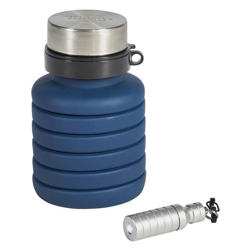 Gentlemen's Hardware Commuter Water Bottle And Flashlight, , large image number 0